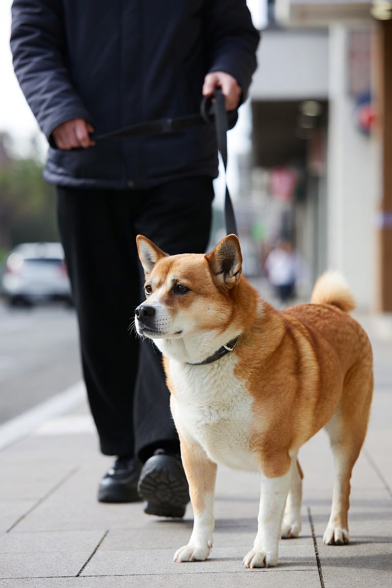 petting the dog